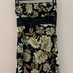 vintage “lipstick” strapless bodycon dress floral with lace detail size S Photo 1