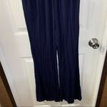 Active USA  Navy Blue Strapless Stretch Jumpsuit size L Photo 5