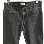 Anthropologie Women's Essential Slim Jeans Size 4 Black Dark Wash Mid Rise Photo 2