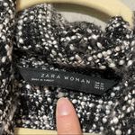 ZARA Black & White Tweed Raw Edge Pullover Jacket Womens XS Fall Preppy Academia Photo 4