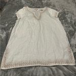 St. Tropez  Linen Top in Cream Photo 0