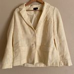 Lucy Paris Tweed Blazer in Butter Yellow Photo 3