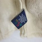 Denver Hayes Womens Winter Jacket Large Beige Green Faux Mock Neck Button Pocket Photo 5