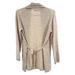 ZARA  knit open front tie waist cream cardigan S fall neutral casual business Photo 1