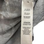 Zenergy by Chico’s Gray Knotted Sweatshirt Deep Cowl Neck size 2 or US 12 Womens Photo 5