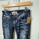 Big star 1186  Sweet Flare Jeans 25L Ultra low rise whiskering stretch western Photo 1