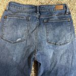 Judy Blue  Jeans Womens 11/30 Skinny Fit Blue Distressed Red Plaid Underlay Jeans Photo 3