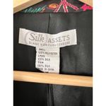 Diane Von Furstenberg NWT DFV Diane Von Furstenburg Silk Assets Blazer Jacket Moody Dark Romance Med Photo 3