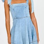 Boutique Bow tie sleeve denim dress Photo 0