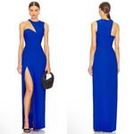 Amanda Uprichard  Gilda Maxi Gown In Cobalt Blue Photo 1