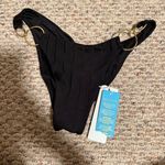 Beach Bunny NWT  Nadia Black Gold Triangle Bikini Set- Size Small Photo 10