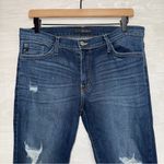 KanCan Women's Dark Blue Mid Rise Distressed Ankle Length Boyfriend Jeans 29 Photo 3