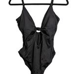 ANDIE  The Santorini Black One Piece Keyhole Cutout Adjustable Size M New Photo 0