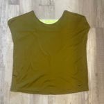 Nike  Pro women's training t-shirt in an olive green color with open back size M Photo 9