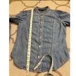 Veronica Beard  Dalton Puff Sleeve Denim Shirt, size 2 Photo 8