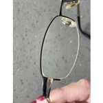 TURA EYEGLASSES FRAMES ONLY Paloma BLACK Chrome HALF RIM 50 Photo 10