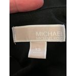 Michael Kors Michael Dress Womens XS Black Stud Neck Cap Sleeve Zip Back Sheath Photo 9