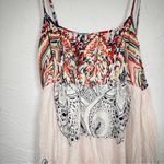 Honolulu Wahine Paisley Floral Maxi Dress Womens S Boho Hawaiian Beachy Casual White Photo 4