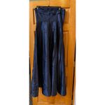 Alfred Sung  Strapless Satin Trumpet Gown - Size 14 - Navy Photo 3