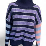POL  Multicolor Striped Turtleneck Sweater Photo 0