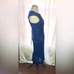 My Michelle  Navy Blue Dress With Lace Butterfly Overlay Photo 5