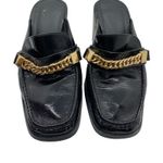 ASOS  DESIGN Shaw Chain Patent Faux Leather Loafer Mule Photo 1