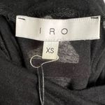 IRO Black Maxi semi sheer turtleneck dress Photo 11