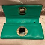 Kate Spade A Very Cool Bright Green Leather  Clutch Card Wallet Photo 3