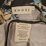 💕RHODE💕 Ella Dress ~ Camellia Vine Black Palm Leaf Botanical Print Small NWOT Photo 15