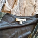 Moon River  Teal and Black Striped Blouse Photo 1