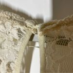 Free People Cream Lace Embroidered Sheer Peplum Top Size Small Photo 9