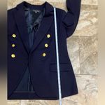 Brooks Brothers  Women’sBlazer  Double Breasted Double Knit Blazer  Size 14 Navy Photo 2