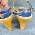 Famolare Vintage Wavy Sole Platform Shoes Wedges Sandals 70s Size 7.5 M FLAWED Brown Photo 3