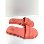Nordstrom Rack Sandals Womens Size 6 Slip On Coral Slides Photo 4