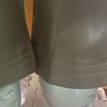 Kori  Vegan Leather Pants - Olive Photo 11