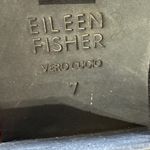 Eileen Fisher Black Suede Leather Elastic Strap Ankle Booties Size 7 Photo 5