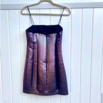 Likely Revolve Lurex Haley Metallic Purple Iridescent Mini Cocktail Dress 4 Photo 8