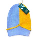 Wild Fable Women’s Purple Orange Colorblock Soft Knit Beanie Hat OS Photo 4