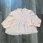 Free People Ruffle Blouse Pink Feminine XS Flowy Romantic Photo 5