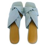 Splendid  Women's Hannah Kitten Heel Sandals Light Denim Blue Fabric‎ 8.5 M NWB Photo 3