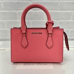 Michael Kors Satchel Sheila Small Leather Center Zip Purse Women's Bag Tea Rose Photo 0