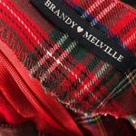 Brandy Melville  Red & Green Tartan Plaid Mini Skirt OS Photo 4