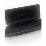 Versace NEW Logo Sunglasses Eyeglass Case Black Leather Cleaning Cloth Designer Photo 7