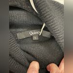 Quince  NWT Elegant Black Cashmere Turtleneck Sweater Dress Size L Photo 6