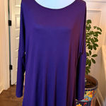 brenda's Brenda’s EUC 3/4 Dolman Sleeve Dark Purple Oversized Shirt/Tunic Photo 0