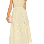 Tularosa  Eleanora Embroidered Dress in Mellow Yellow Large Photo 0