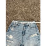 American Eagle  Mom Jean Comfort Stretch Waistband Destroyed Ripped Jean Light 0 Photo 9