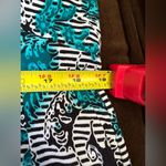 JM Collection s Blue Black White Paisley Design Sleeveless Dress SZ L Midi Photo 7