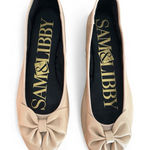 Sam & Libby  Beige/Tan Flats with Bow Accent Photo 0