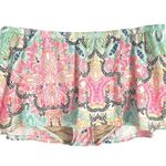 Cacique Swim by  Plus Size 14 Bikini Bottom Swimsuit Skirt Paisley Green Pink 819 Photo 8
